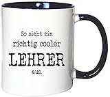 Mister Merchandise Kaffeetasse Becher So sieht ein richtig Cooler...